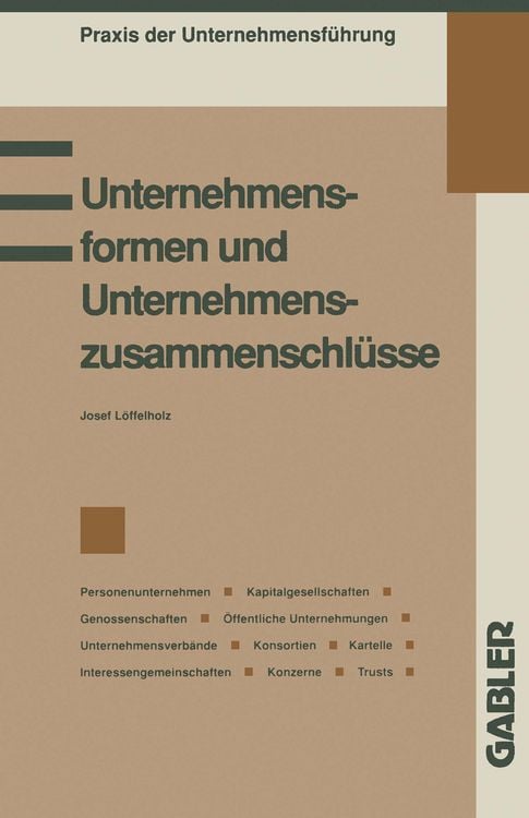 Produktbild: Unternehmensformen und Unternehmenszusammenschlüsse