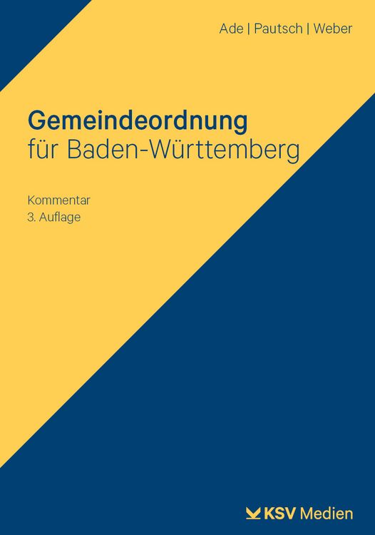 Produktbild: Gemeindeordnung f&uuml;r Baden-W&uuml;rttemberg