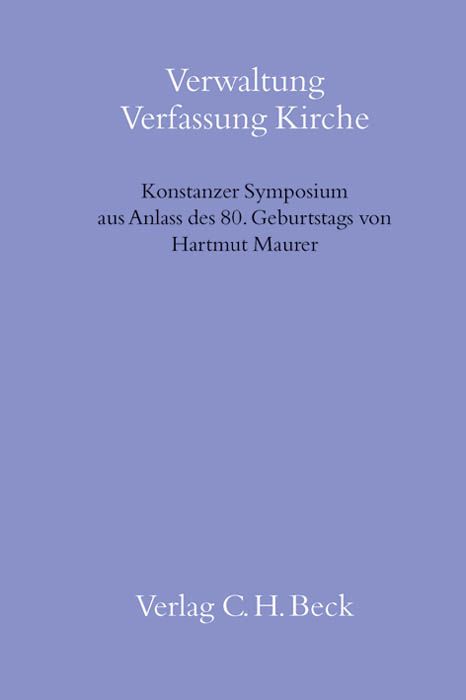 Produktbild: Verwaltung Verfassung Kirche