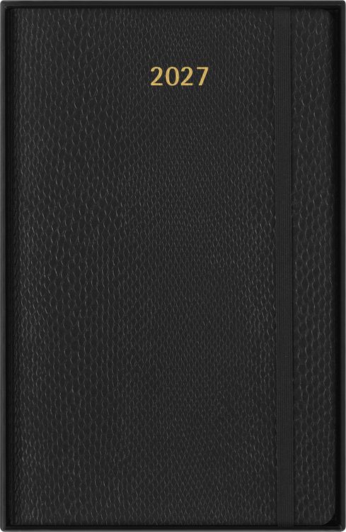Produktbild: Moleskine Precious & Ethical 12 Monate Wochen Notizkalender 2027, L/A5, Liniert, Weicher Einband, Mamba Schwarz, mit Box