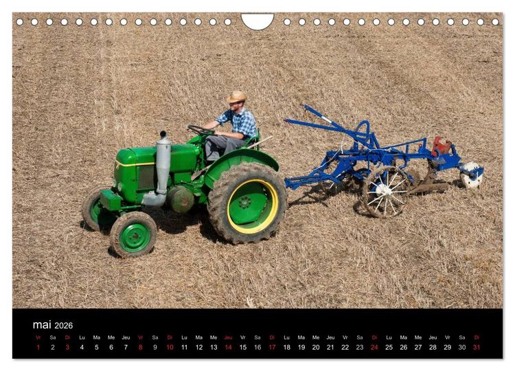 Produktbild: Anciens tracteurs agricoles (Calendrier mural 2026 DIN A4 vertical), CALVENDO calendrier mensuel