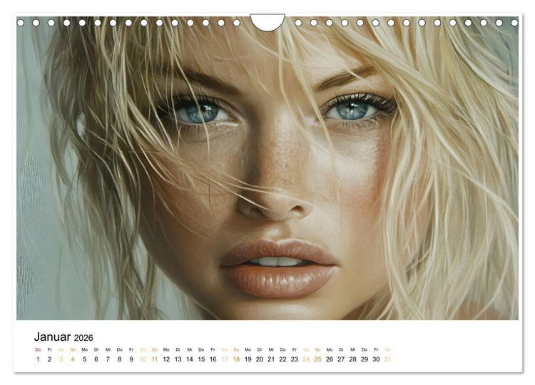 Produktbild: Magische Frauen Portraits (Wandkalender 2026 DIN A4 quer), CALVENDO Monatskalender