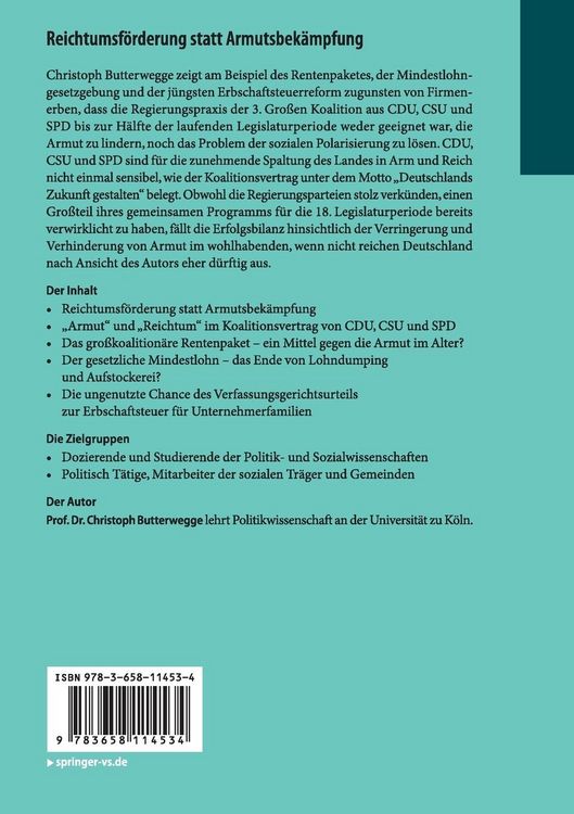 Produktbild: Reichtumsf&ouml;rderung statt Armutsbek&auml;mpfung