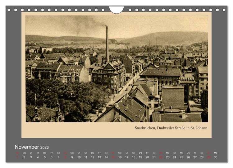 Produktbild: Saarland - vunn domols (frieher), Industrieanlagen (Wandkalender 2026 DIN A4 quer), CALVENDO Monatskalender