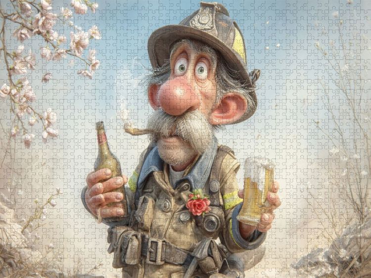 Produktbild: CALVENDO Puzzle Durst gel&ouml;scht, Einsatz erfolgreich! | 1000 Teile Lege-Gr&ouml;&szlig;e 64x48cm Foto-Puzzle f&uuml;r gl&uuml;ckliche Stunden