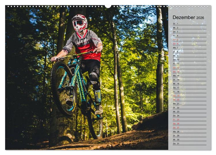 Produktbild: Mountainbike Action (Wandkalender 2026 DIN A2 quer), CALVENDO Monatskalender