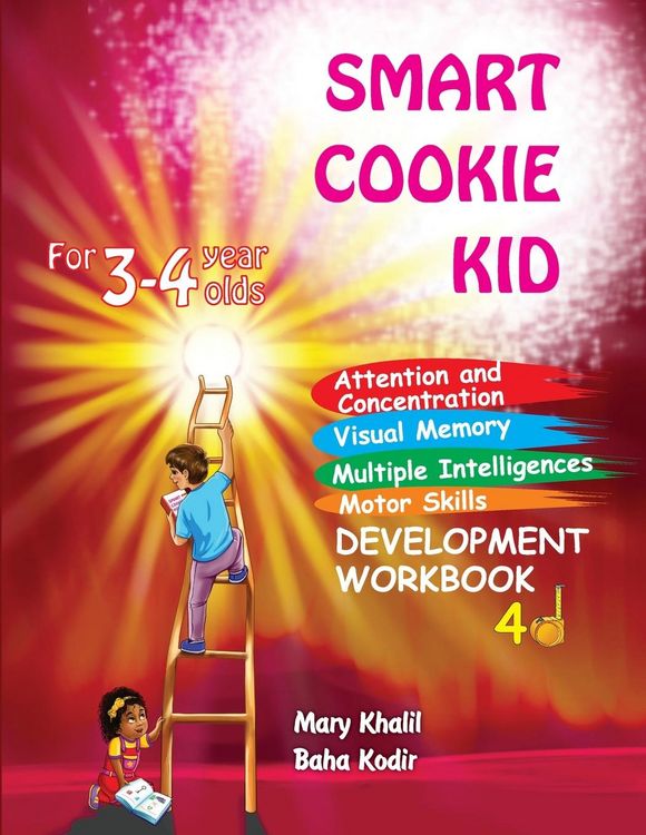 Produktbild: Smart Cookie Kid For 3-4 Year Olds Attention and Concentration Visual Memory Multiple Intelligences Motor Skills Book 4D