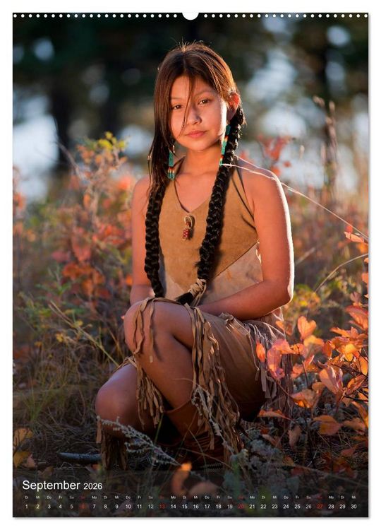 Produktbild: INDIANER Portrait Collection 2 (Wandkalender 2026 DIN A2 hoch), CALVENDO Monatskalender