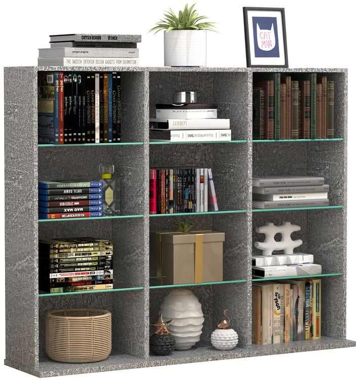 Produktbild: Holz CD DVD Standregal B&uuml;cherregal Regal Zilas L