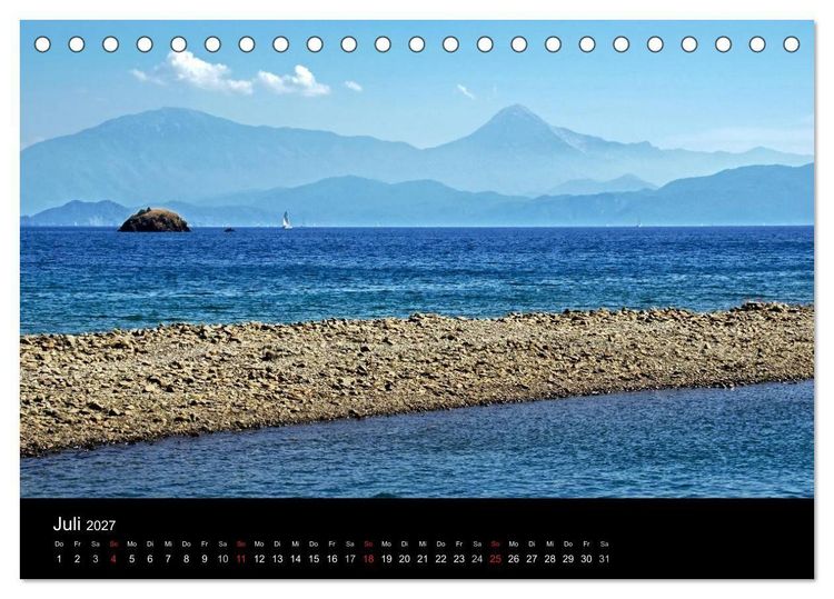 Produktbild: T&uuml;rkische Riviera - Entlang der lykischen K&uuml;ste (Tischkalender 2027 DIN A5 quer), CALVENDO Monatskalender