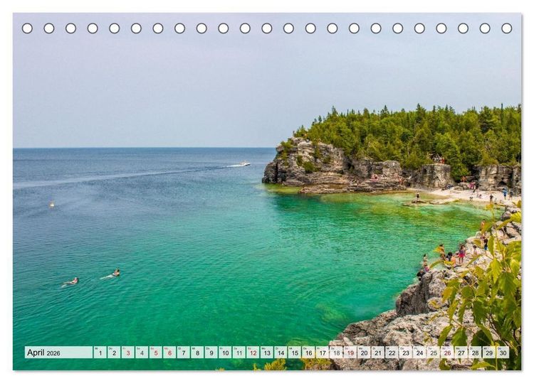 Produktbild: Faszination Kanada - Ontario (Tischkalender 2026 DIN A5 quer), CALVENDO Monatskalender