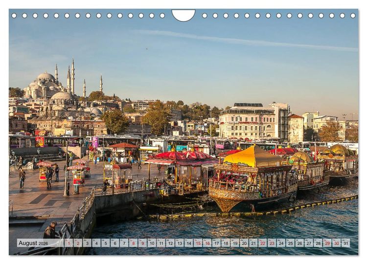 Produktbild: Istanbul - Im Schnittpunkt von Kulturen und Kontinenten (Wandkalender 2026 DIN A4 quer), CALVENDO Monatskalender