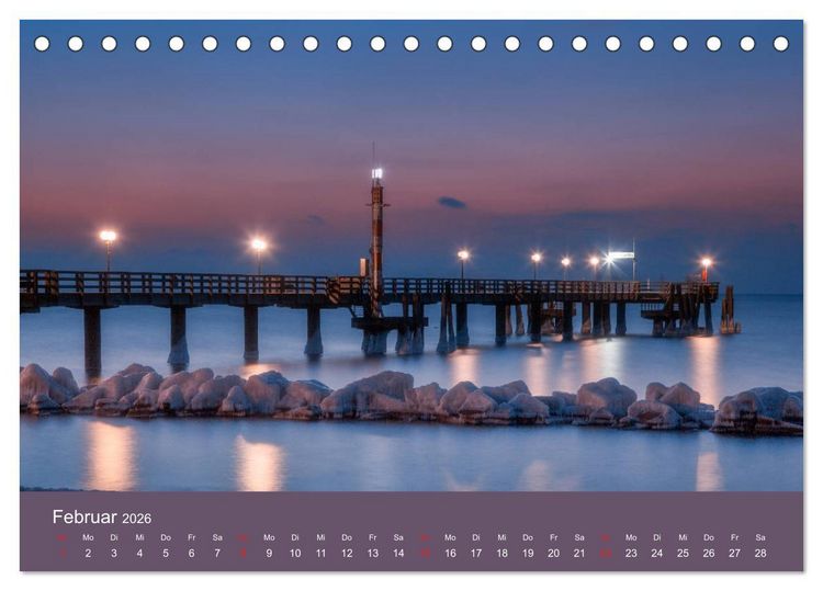Produktbild: Ostsee - Perlen aus Mecklenburg-Vorpommern (Tischkalender 2026 DIN A5 quer), CALVENDO Monatskalender