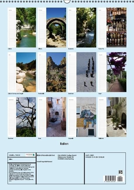 Produktbild: Italien (Wandkalender immerw&auml;hrend DIN A2 hoch)