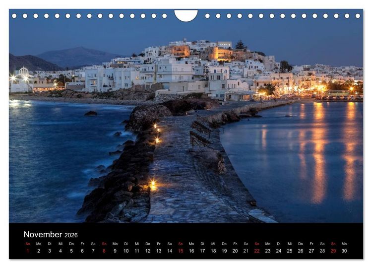 Produktbild: Die Kykladen (Wandkalender 2026 DIN A4 quer), CALVENDO Monatskalender