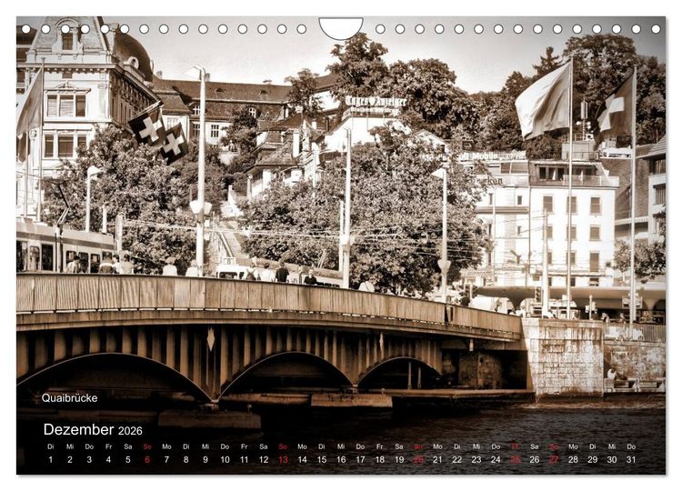 Produktbild: Gutes altes Z&uuml;rich (Wandkalender 2026 DIN A4 quer), CALVENDO Monatskalender