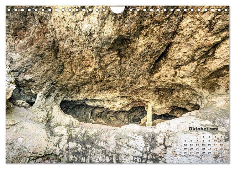 Produktbild: Faszinierende H&ouml;hlen auf der Schw&auml;bischen Alb (Wandkalender 2026 DIN A4 quer), CALVENDO Monatskalender