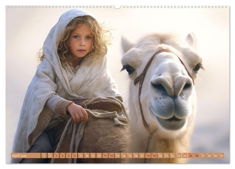 Produktbild: Mensch und Tier &ndash; W&uuml;stenfantasien (Wandkalender 2026 DIN A2 quer), CALVENDO Monatskalender