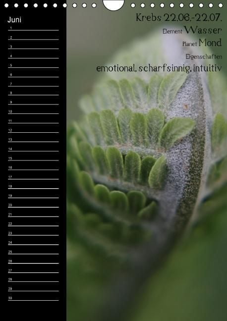Produktbild: Naturbilder mit Sternzeichen / Geburtstagskalender (Wandkalender immerw&auml;hrend DIN A4 hoch)