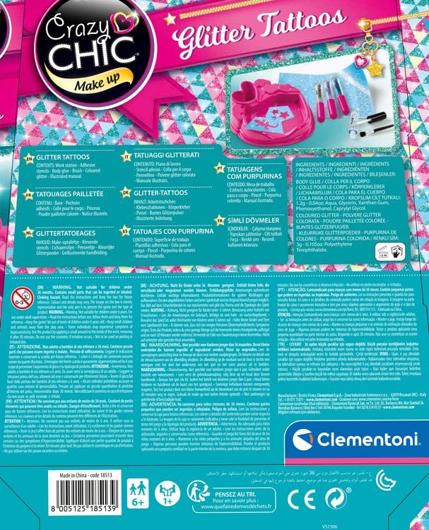 Produktbild: Clementoni Glitzer-Tattoos
