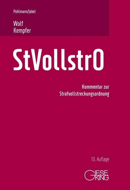 Produktbild: Strafvollstreckungsordnung