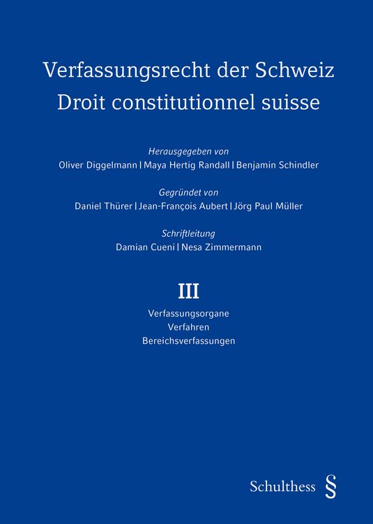 Produktbild: Verfassungsrecht der Schweiz / Droit constitutionnel suisse