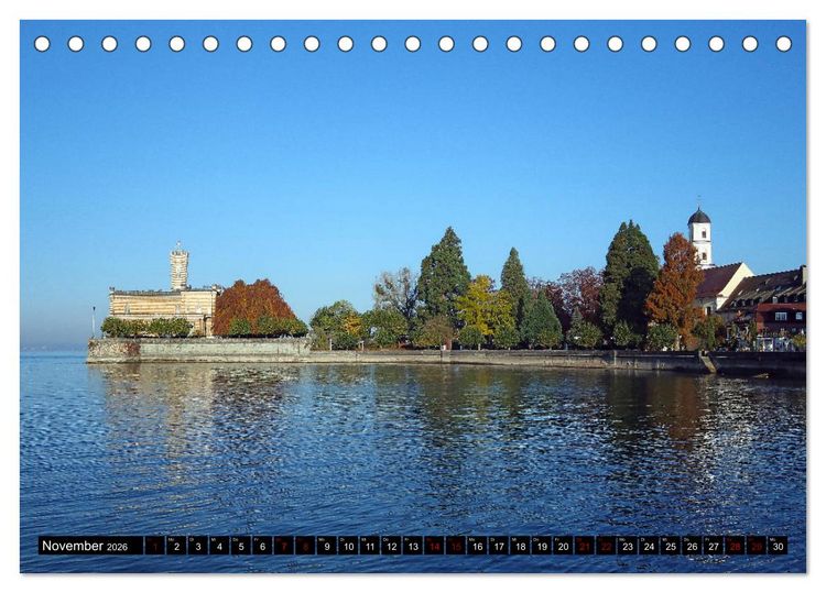 Produktbild: Sehenswerter Bodensee (Tischkalender 2026 DIN A5 quer), CALVENDO Monatskalender