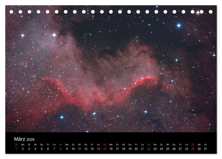 Produktbild: Die Galaxie im Garten (Tischkalender 2026 DIN A5 quer), CALVENDO Monatskalender