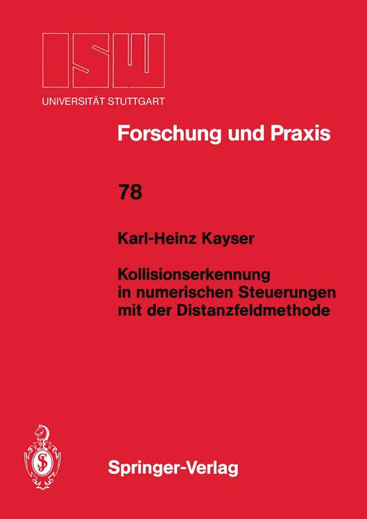Produktbild: Kollisionserkennung in numerischen Steuerungen mit der Distanzfeldmethode
