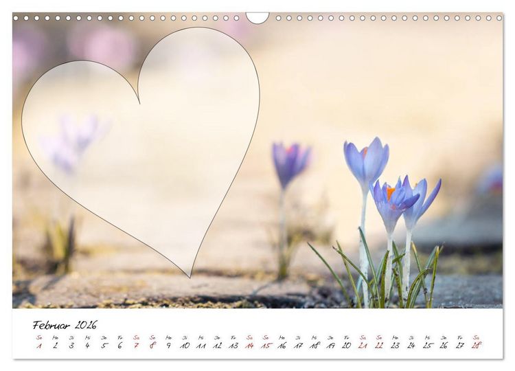 Produktbild: Blauer Bl&uuml;tentraum - Bastelkalender (Wandkalender 2026 DIN A3 quer), CALVENDO Monatskalender