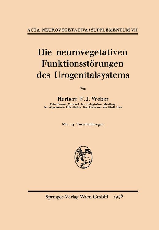 Produktbild: Die neurovegetativen Funktionsst&ouml;rungen des Urogenitalsystems