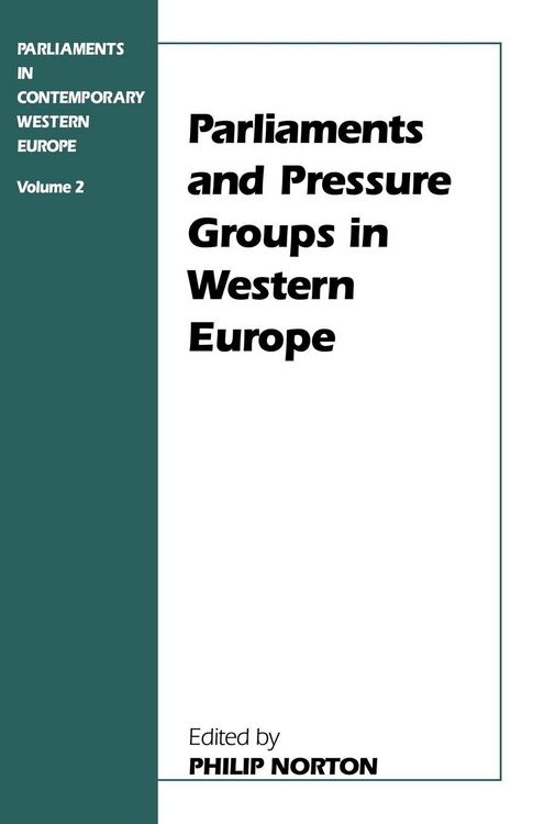 Produktbild: Parliaments and Pressure Groups in Western Europe