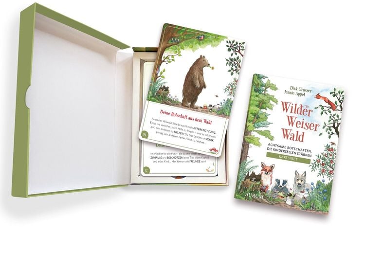 Produktbild: Wilder Weiser Wald. Achtsame Botschaften, die Kinderseelen st&auml;rken. Kartenset