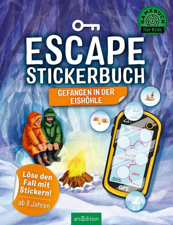 Produktbild: Escape-Stickerbuch &ndash; Gefangen in der Eish&ouml;hle