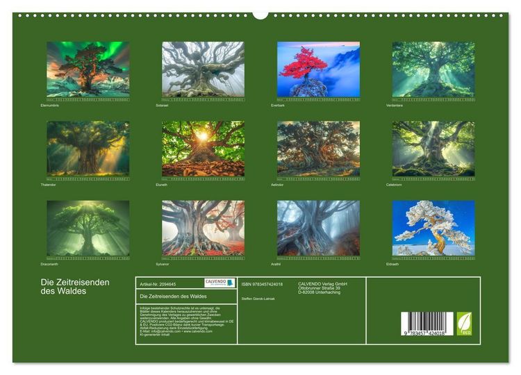 Produktbild: Die Zeitreisenden des Waldes (hochwertiger Premium Wandkalender 2026 DIN A2 quer), Kunstdruck in Hochglanz
