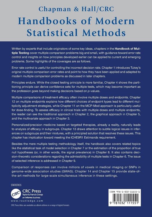 Produktbild: Handbook of Multiple Comparisons