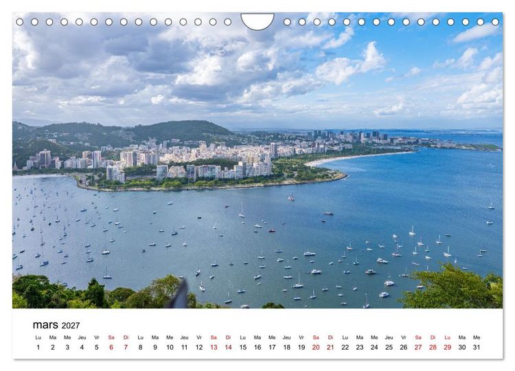 Produktbild: RIO DE JANEIRO Contrastes. Couleurs. Lumi&egrave;re. (Calendrier mural 2027 DIN A4 vertical), CALVENDO calendrier mensuel