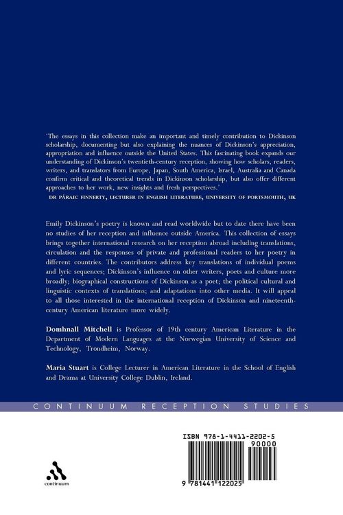 Produktbild: The International Reception of Emily Dickinson