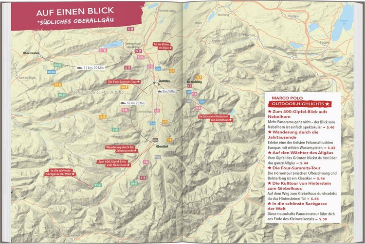 Produktbild: Marco Polo Outdoor Guide Reisef&uuml;hrer Allg&auml;u