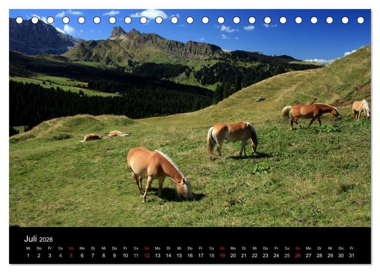 Produktbild: Alpe di Siusi - Seiser Alm (Tischkalender 2026 DIN A5 quer), CALVENDO Monatskalender