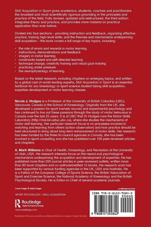 Produktbild: Skill Acquisition in Sport