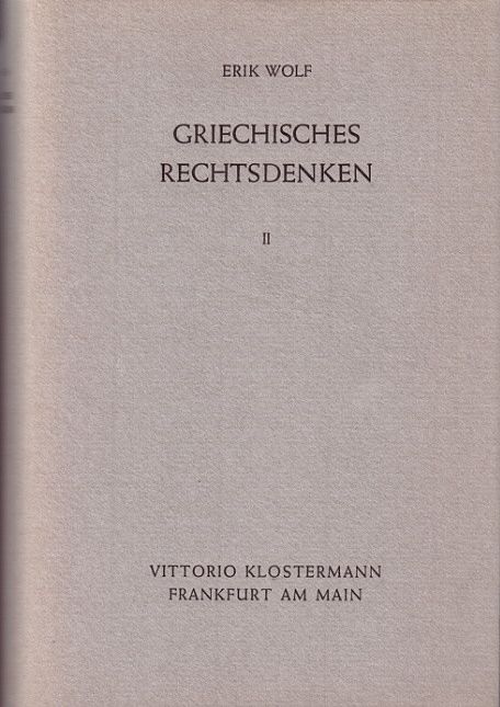 Produktbild: Griechisches Rechtsdenken