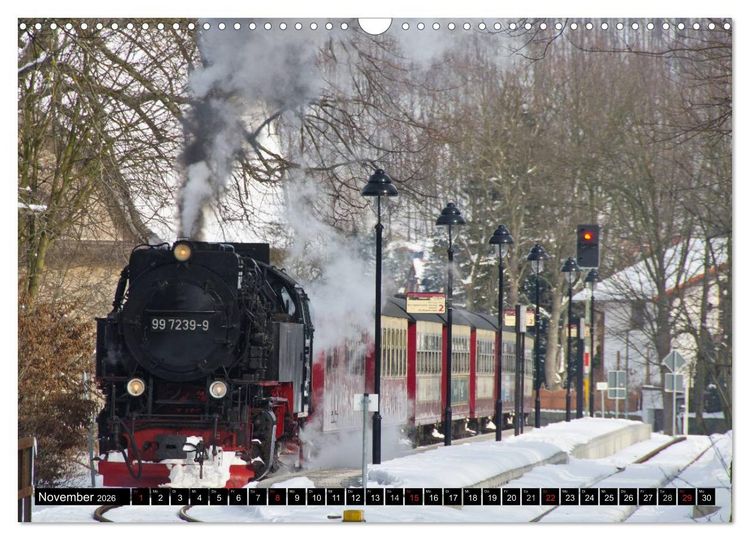 Produktbild: Schmalspurbahnen in Sachsen Anhalt (Wandkalender 2026 DIN A3 quer), CALVENDO Monatskalender
