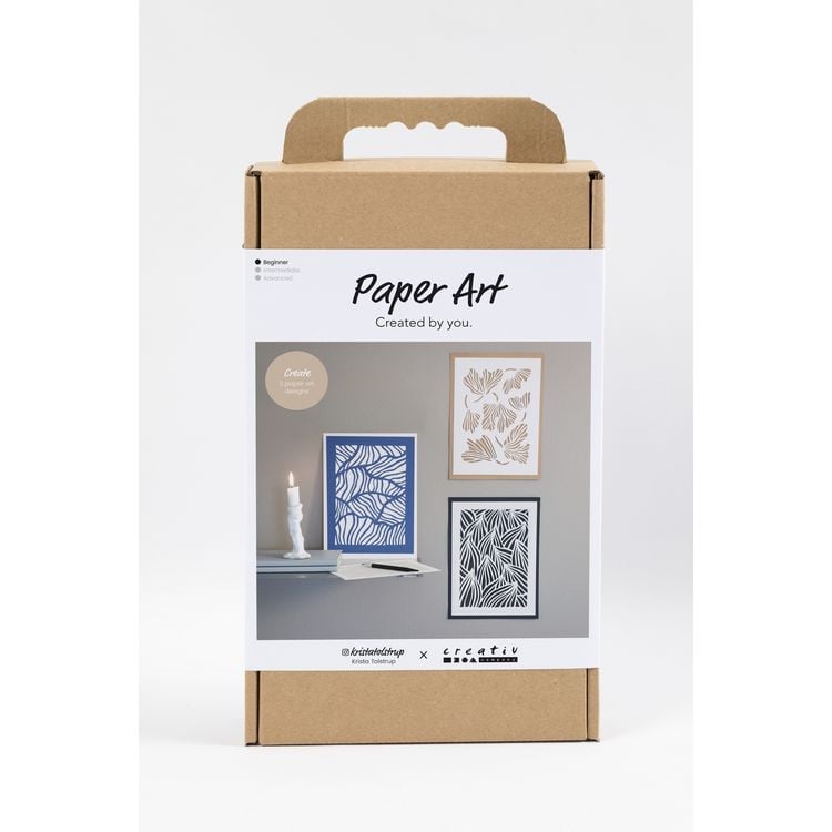 Produktbild: Creativ Company Kreativ Set Papierkunst, Bilder zum Aush&auml;ngen, Creme