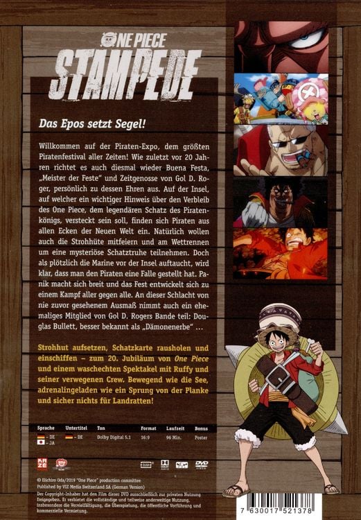 Stampede Anime One Piece Stampede Movie Crunchyroll Stampede 2019