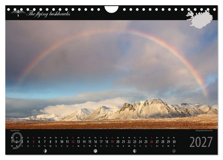 Produktbild: Island Blickwinkel 2027 (Wandkalender 2027 DIN A4 quer), CALVENDO Monatskalender