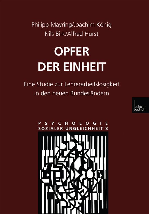 Produktbild: Opfer der Einheit