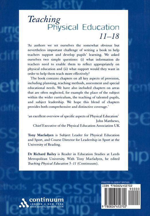 Produktbild: Teaching Physical Education 11-18