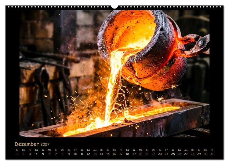 Produktbild: AURUM Das unverg&auml;ngliche Element (hochwertiger Premium Wandkalender 2027 DIN A2 quer), Kunstdruck in Hochglanz