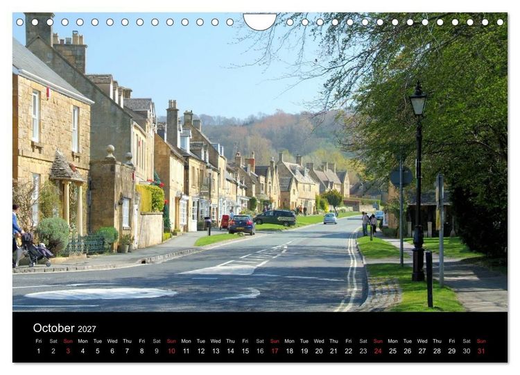 Produktbild: Cotswold Towns (Wall Calendar 2027 DIN A4 landscape), CALVENDO 12 Month Wall Calendar